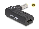 Delock Adapter für Notebook Ladekabel USB Type-C™ Buchse zu Samsung 5,5 x 3,0 mm Stecker 90° gewinkelt