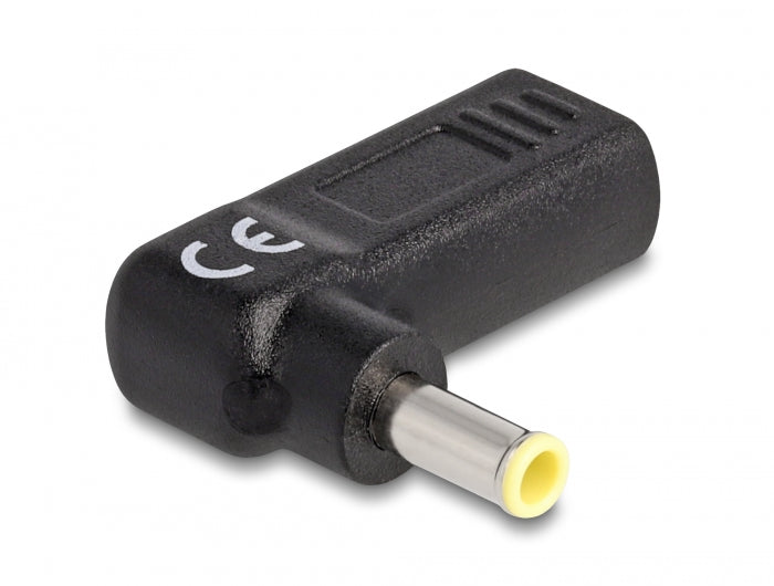 Delock Adapter für Notebook Ladekabel USB Type-C™ Buchse zu Samsung 5,5 x 3,0 mm Stecker 90° gewinkelt