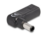 Delock Adapter für Notebook Ladekabel USB Type-C™ Buchse zu Sony 6,0 x 4,3 mm Stecker 90° gewinkelt