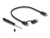 Delock Externes Gaming Gehäuse für M.2 NVMe PCIe SSD mit SuperSpeed USB 20 Gbps (USB 3.2 Gen 2x2) USB Type-C™ Buchse und RGB LED Beleuchtung