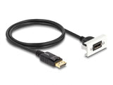 Delock Easy 45 DisplayPort 8K 30 Hz Modul mit Kabelpeitsche, 22,5 x 45 mm