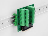 Delock D-Sub HD 44 Pin Buchse zu Terminalblock für Hutschiene