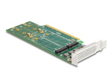 Delock PCI Express 4.0 x16 Karte zu 4 x intern NVMe M.2 Key M 110 mm - Bifurcation - Low Profile Formfaktor