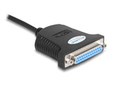 Delock Adapter USB 1.1 Stecker > 1 x Parallel DB25 Buchse