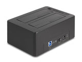 Delock USB Dual Dockingstation für 2 x SATA HDD / SSD mit Klon Funktion und Card Reader + zusätzlichem USB Port