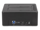 Delock USB Dual Dockingstation für 2 x SATA HDD / SSD mit Klon Funktion und Card Reader + zusätzlichem USB Port