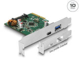 Delock PCI Express x4 Karte zu 1 x extern USB Type-C™ Buchse + 1 x extern USB Typ-A Buchse SuperSpeed USB 10 Gbps