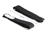 Delock Klettkabelbinder mit Schlaufe und Beschriftungsfeld L 457 x B 25 mm schwarz 5 Stück