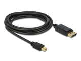 Delock Kabel Mini DisplayPort 1.2 Stecker > DisplayPort Stecker 4K 60 Hz 3,0 m