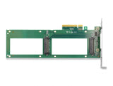 Delock PCI Express 4.0 x8 Karte zu 2 x intern U.2 NVMe SFF-8639 - Bifurcation
