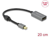 Delock Aktiver mini DisplayPort 1.4 zu HDMI Adapter 4K 60 Hz (HDR)