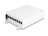 Delock LWL FTTH Indoor Verteilerbox zur Wandmontage 8 Port weiß