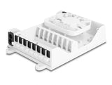 Delock LWL FTTH Indoor Verteilerbox zur Wandmontage 8 Port weiß