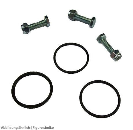 Ersatz-Zubehörsatz bestehend aus 3 Schrauben m.Muttern,2 O-Ringen,1Quadring