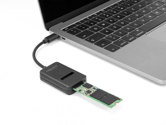 Delock Combo Konverter für M.2 NVMe PCIe oder SATA SSD mit USB Type-C™ 10 Gbps