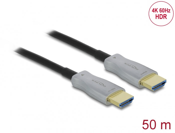 Delock Aktives Optisches Kabel HDMI 4K 60 Hz 50 m