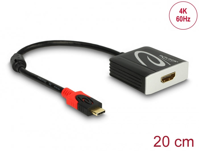 Delock Adapter USB Type-C™ Stecker > HDMI Buchse (DP Alt Mode) 4K 60 Hz