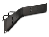 Delock 19″ Kabelmanagement Rangierpanel mit 4 Bügeln 2 HE gewinkelt schwarz