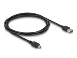 Delock Kabel EASY-USB 2.0 Typ-A Stecker > USB 2.0 Typ Mini-B Stecker 2 m schwarz
