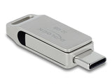 Delock USB 5 Gbps USB-C™ + Typ-A Speicherstick 32 GB - Metallgehäuse