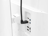 Delock DisplayPort Kabel Stecker gerade zu Stecker 90° oben gewinkelt 8K 60 Hz 3 m ohne Einrastfunktion