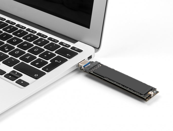 Delock Combo Konverter für M.2 NVMe PCIe oder SATA SSD mit USB 10 Gbps