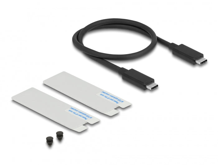 Delock USB4™ 40 Gbps Gehäuse für 1 x M.2 NVMe SSD - werkzeugfrei