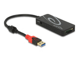 Delock Externer USB 5 Gbps Hub USB Typ-A > 3 x USB Typ-A + 2 Slot SD Card Reader