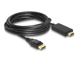 Delock Kabel DisplayPort 1.2 Stecker > High Speed HDMI-A Stecker Passiv 4K 30 Hz 5 m schwarz