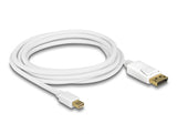 Delock Kabel Mini DisplayPort 1.2 Stecker > DisplayPort Stecker 4K 60 Hz 3,0 m