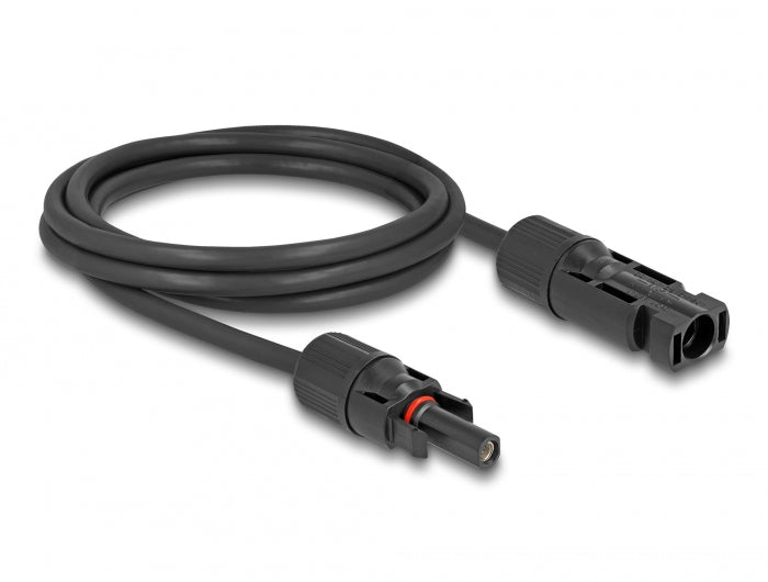 Delock DL4 Solar Kabel 4 mm² Stecker zu Buchse 2 m schwarz