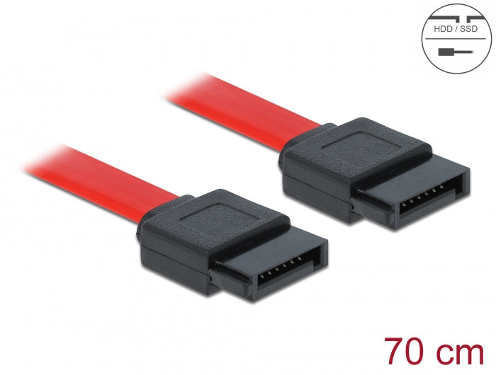Delock SATA 3 Gb/s Kabel 70 cm rot