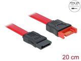 Delock SATA 6 Gb/s Verlängerungskabel 20 cm rot