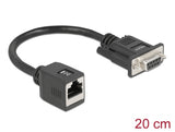 Delock Seriell RS-232/422/485 Adapter DB 9 Buchse zu RJ45 Buchse