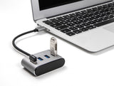 Delock 4 Port USB 5 Gbps Hub mit USB Typ-A Anschluss – USB Typ-A Buchsen oben