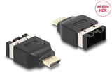 Delock HDMI Automotive Adapter HDMI-E Buchse zu HDMI-A Stecker 4K 60 Hz