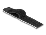 Delock Klett-Kabelhalter selbstklebend L 110 mm x B 20 mm Set 10 Stück schwarz