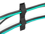 Delock Klett-Kabelhalter selbstklebend L 110 mm x B 20 mm Set 10 Stück schwarz