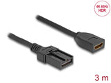 Delock HDMI Automotive Kabel HDMI-A Buchse auf HDMI-E Stecker 3 m 4K 60 Hz
