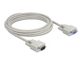 Delock Serielles Kabel D-Sub 9 Stecker zu Buchse 5 m