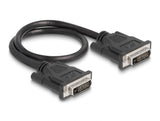 Delock Kabel DVI 24+1 Stecker > DVI 24+1 Stecker 0,5 m schwarz