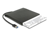 Delock Externes Gehäuse für 5.25″ Slim SATA Laufwerke 12,7 mm zu SuperSpeed USB 5 Gbps Typ-A Stecker