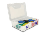 Delock Kabelbinder Sortimentsbox mit Spannwerkzeug 350-teilig farbig
