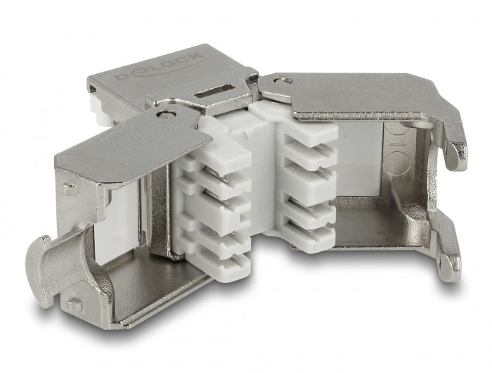 Delock Keystone Modul RJ45 Buchse > LSA Cat.6A STP Staubschutz
