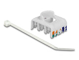 Delock Keystone Modul RJ45 Buchse > LSA Cat.6A STP Staubschutz