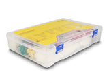Delock Kabelbinder Sortimentsbox mit Kabelbinderzange 600-teilig farbig