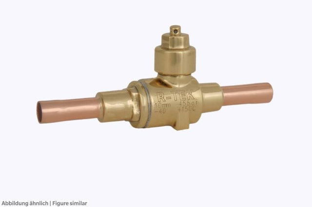 Kugelabsperrventil Refairco 10mm löt Gehäuse Messing, Anschlüsse Kupfer