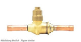 Kugelabsperrventil Refairco 1/2" löt Kupferans. o.Schrader,60bar HC/HFO/HFC