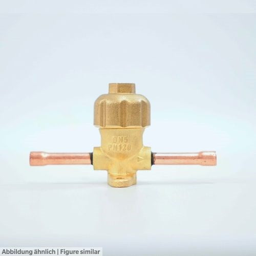 Refairco Serviceventil 6068 HFO/CO2, A2L Löt 1/4"/Löt 1/4", 130bar, R134a, R32