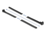 Delock Kabelbinder wiederverwendbar hitzebeständig L 300 x B 7,6 mm 100 Stück schwarz